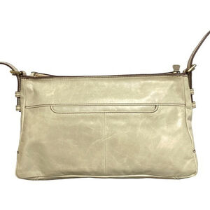 HOBO Genuine Leather Crossbody Bag Small Creamy Beige
